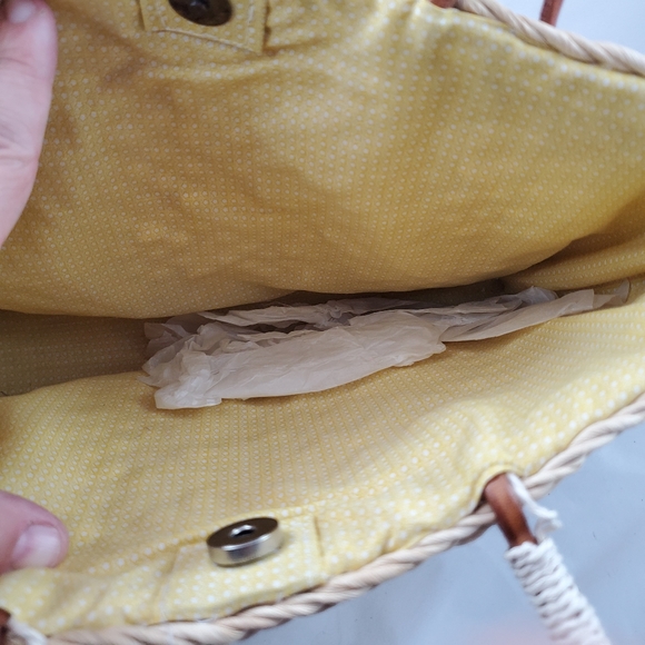 New Quacker Factory Straw Woven Beach Tote… - Picture 3 of 8